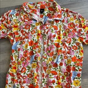 Disney Winnie the Pooh Floral Shirt